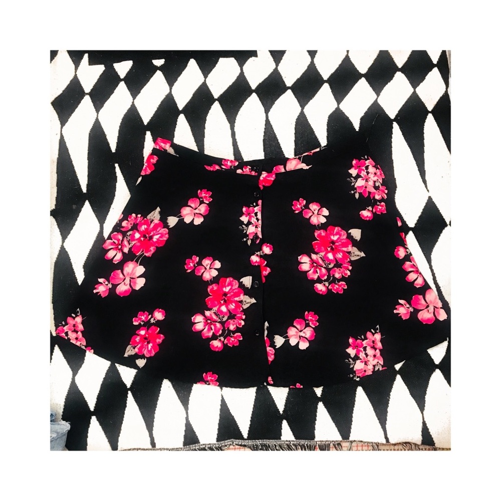 Aeropostale Pink Floral Skirt